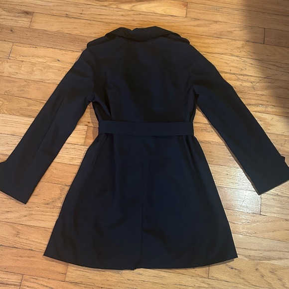 Croft & Barrow Black Trench Coat - Picture 6 of 6